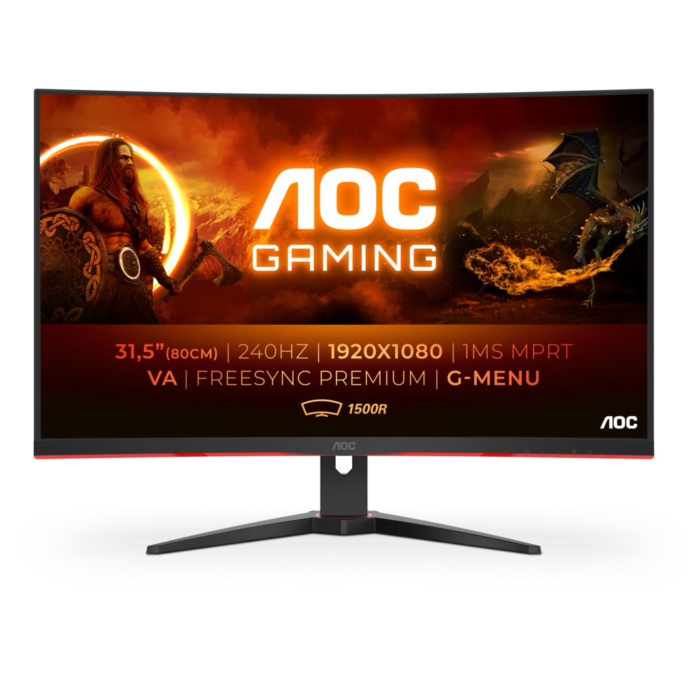 MON AOC G2 31.5inch Full-HD LED Zwart Rood
