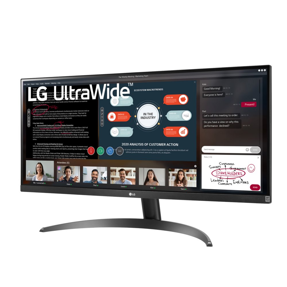 MON LG 29WP500-B 29inch UltraWide / IPS / 2 x HDMI / 75Hz - Afbeelding 2