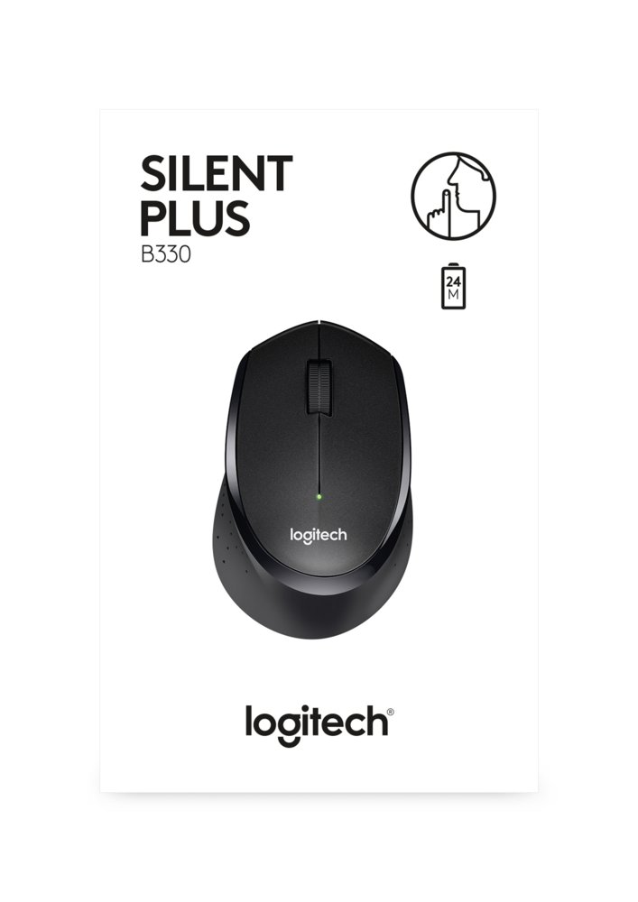 Logitech Ret. Wireless Mouse B330 Black Silent Plus - Afbeelding 5