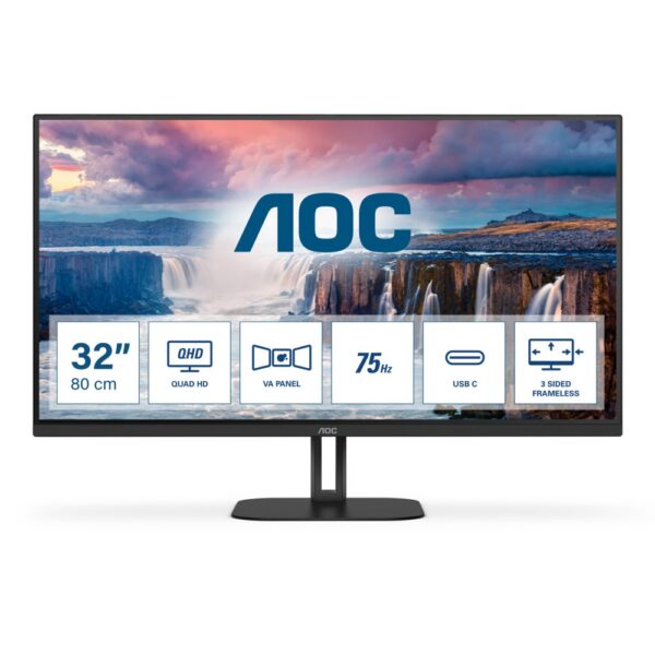 AOC V5 Q32V5CE/BK computer monitor 80 cm (31.5") 2560 x 1440