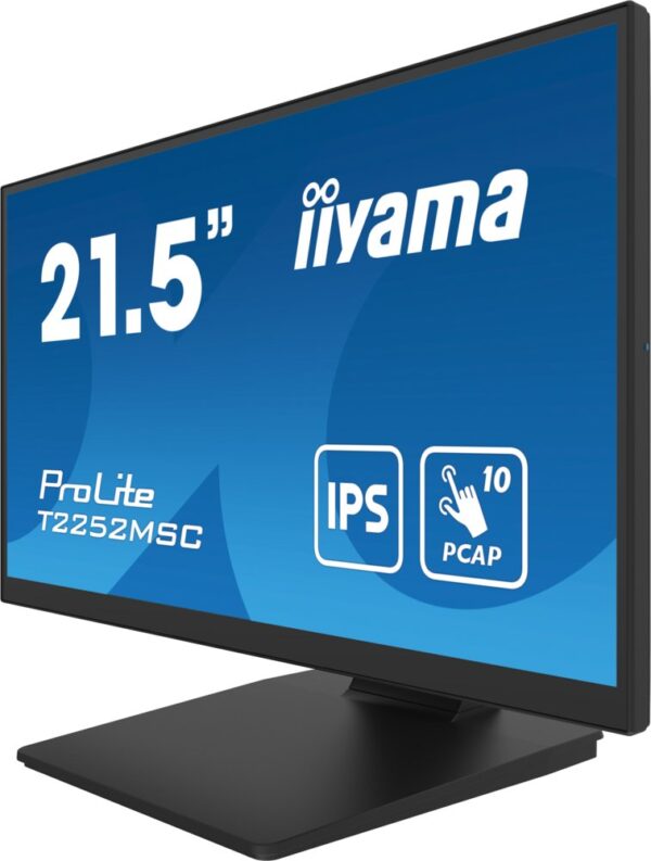 MON iiyama ProLite 21.5" 1920 x 1080 Full HD Touch zwart - Afbeelding 4