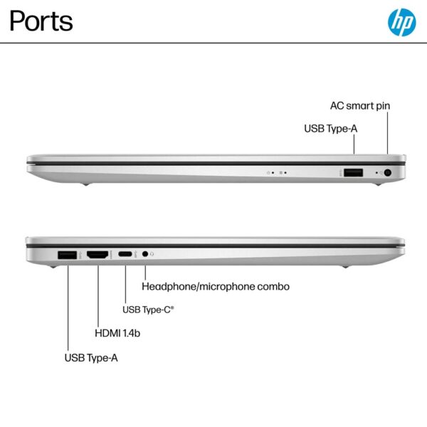 HP 17-cp3005DX 17.3 F-HD IPS RYZEN 5 7430U 16GB 512GB W11S - Afbeelding 2