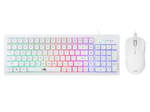 BARACUDA Keyboard + Mouse ORCA White LED Rainbow effect