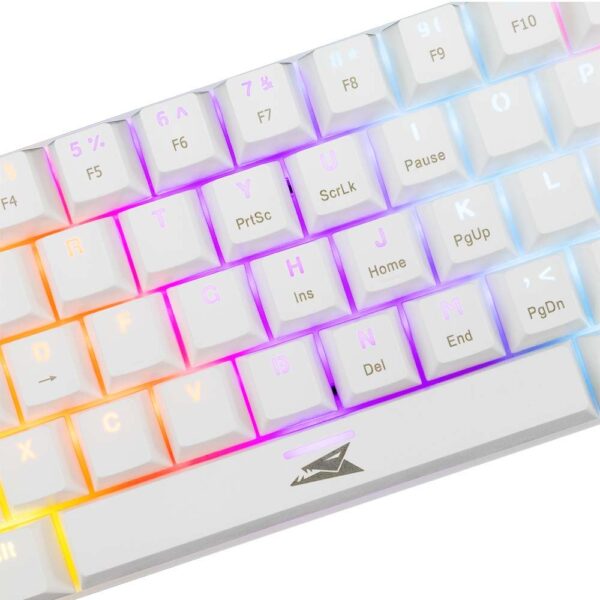 BARACUDA White Keyboard Mechanical Red 61Key 22 AntiGhosting - Afbeelding 2