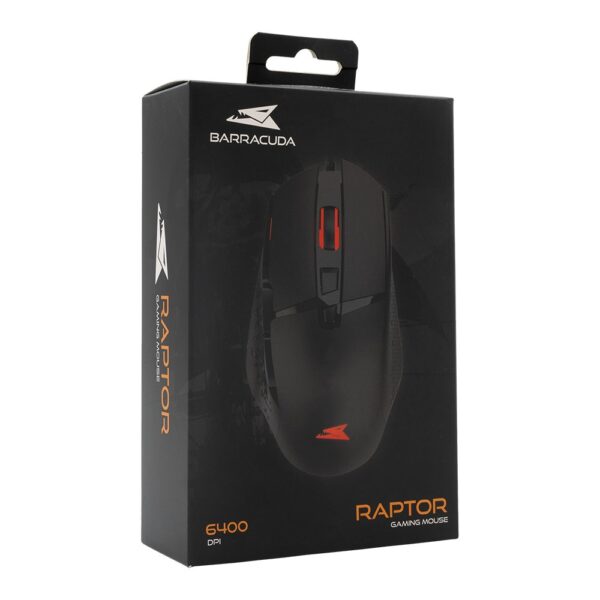 BARACUDA MOUSE RAPTOR Black 4Colors 6400DPI 125Hz 
8 button - Afbeelding 2
