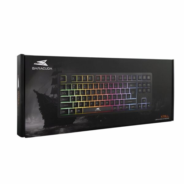 BARACUDA Keyboard KRILL Black US Qwerty Rainbow Tenkeyless - Afbeelding 2