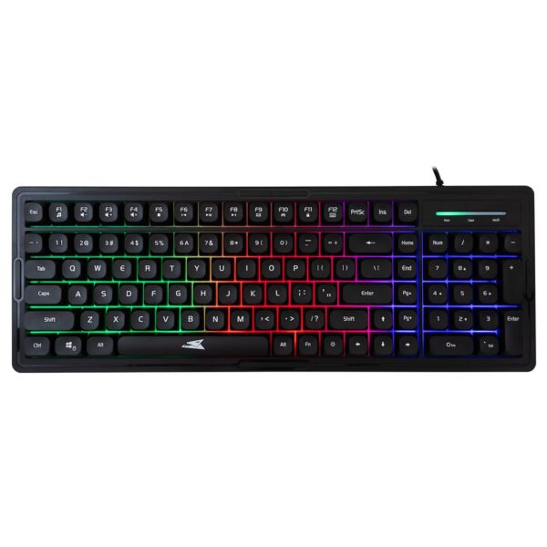 BARACUDA Keyboard + Mouse ORCA Black  LED Rainbow effect - Afbeelding 2