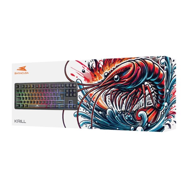 BARACUDA Keyboard KRILL Black US Qwerty Rainbow Tenkeyless - Afbeelding 5