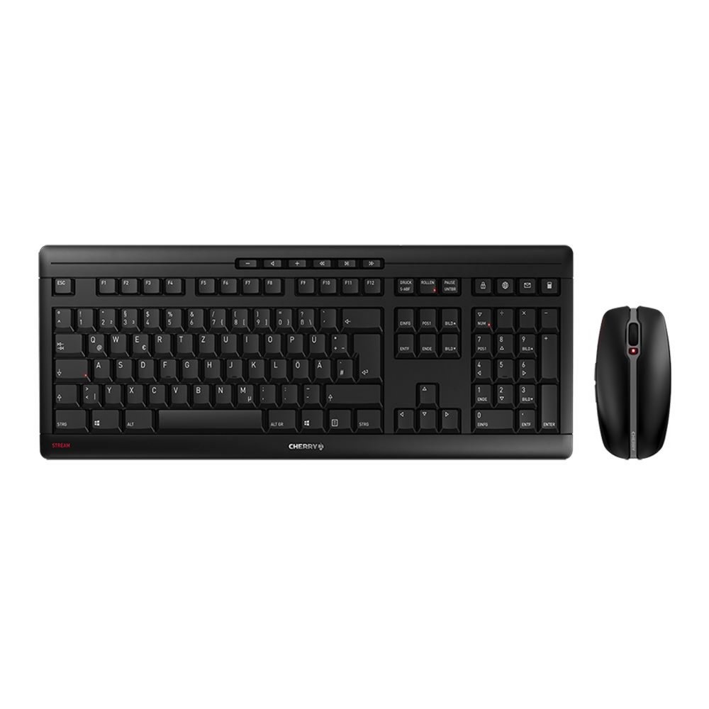 CHERRY Stream Keyboard + Mouse RF Wireless QWERTY Zwart