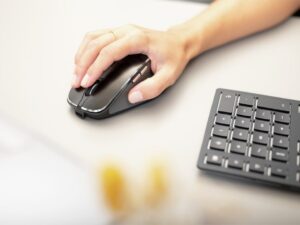 KYB CHERRY DW 9500 SLIM Keyb + Mouse RF Wirel.+Bluet. QWERTY - Afbeelding 5