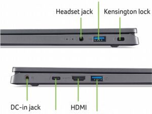Alternative view of Acer Aspire 17.3 F-HD  IPS I5 1334U 16GB DDR5  512GB W11P