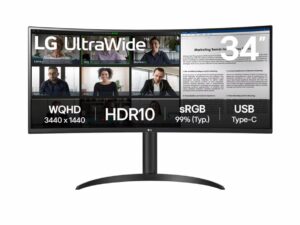 MON LG 34WR55QK-B 34" Quad HD 100Hz VA 5ms Curved