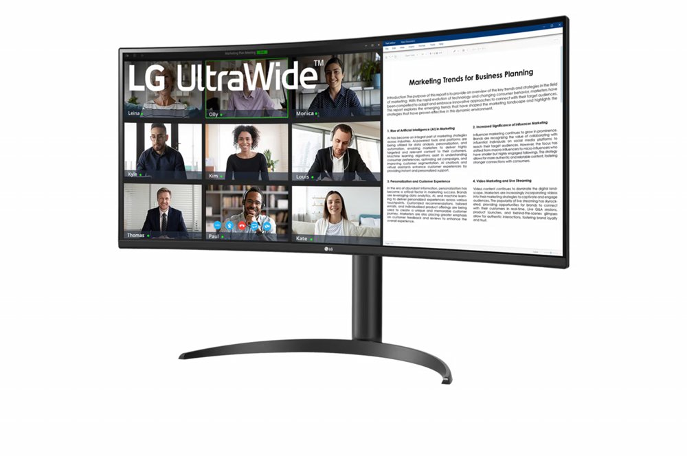 MON LG 34WR55QK-B 34" Quad HD 100Hz VA 5ms Curved - Afbeelding 5