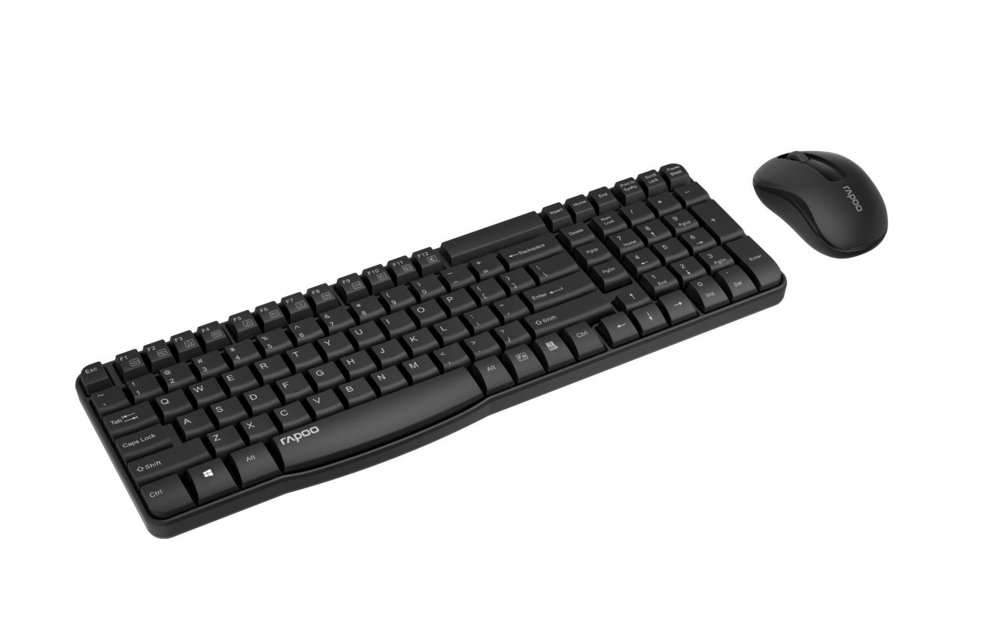 Rapoo X1800S Wireless Keyboard + Mouse Desktopset - Black - Afbeelding 2