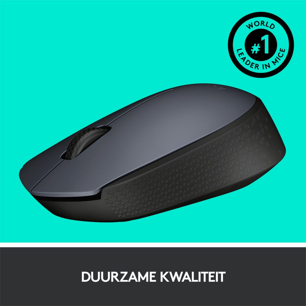 MS Logitech M170 Wireless Mouse Grey - Afbeelding 5