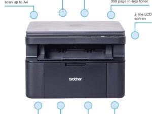 Alternative view of Brother DCP-L1640W laserprinter A4