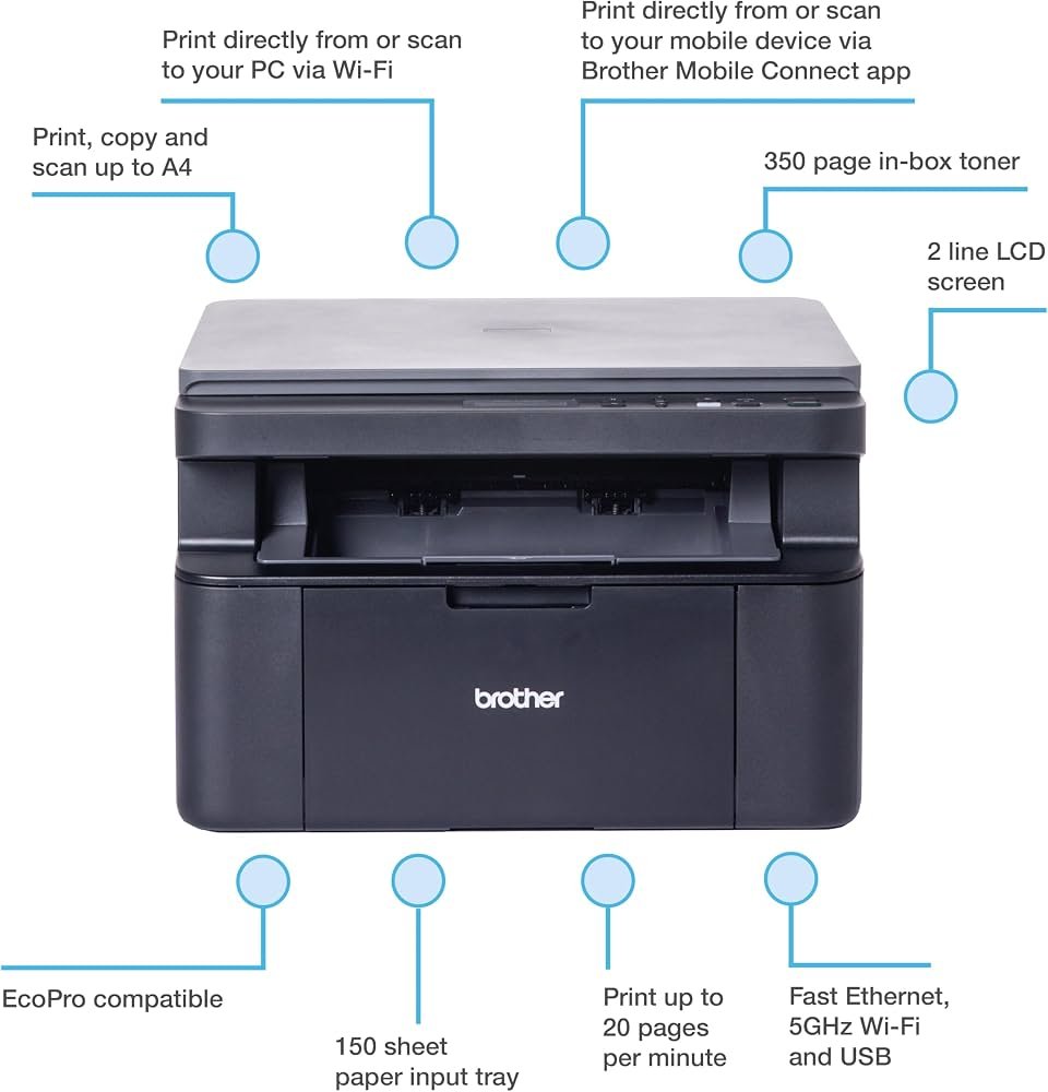Brother DCP-L1640W laserprinter A4 - Afbeelding 2